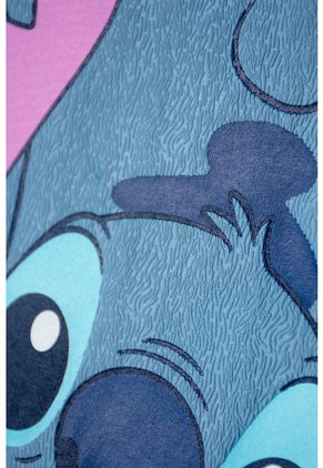 Camiseta De Lilo & Stitch Azul Estampada En Frente Para Niño 8