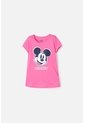 Camiseta De Mickey Mouse Manga Corta Rosada Para Niña 10 de Disney