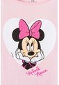 Camiseta De Minnie Mouse Manga Corta Rosada Para Niña 6 de Disney
