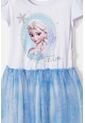 Vestido De Frozen Con Tull Blanco Para Niña 2T A 6T 5T de Disney