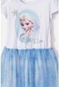 Vestido De Frozen Con Tull Blanco Para Niña 2T A 6T 4T de Disney