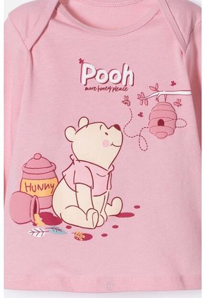 Pijama De Winnie The Pooh Pantalón Largo Rosado Para Bebé Niña 12-18