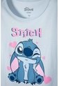 Camiseta De Stitch Manga Corta Azul Para Niña 10 de Disney