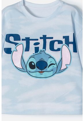 Conjunto De Stitch Azul Con Pantalón Largo Para Niña 10