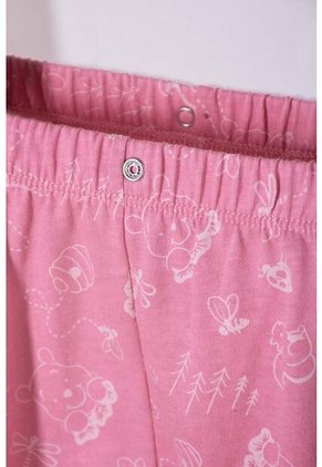 Pijama De Winnie The Pooh Pantalón Largo Rosado Para Bebé Niña 12-18