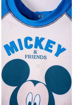 Conjunto De Baño De Mickey Mouse Azul Manga Larga Para Bebé Niño 6-9