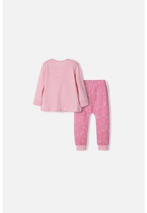 Pijama De Winnie The Pooh Pantalón Largo Rosado Para Bebé Niña 12-18
