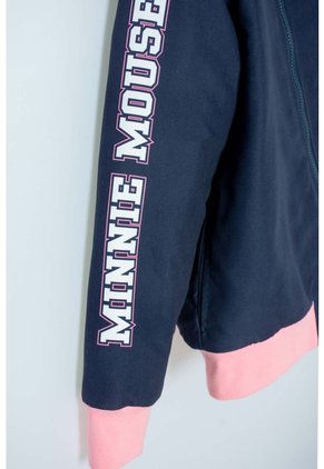 Chaqueta De Minnie Mouse Azul Con Ajuste De Cierre Para Niña 4