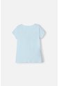 Camiseta De Stitch Manga Corta Azul Para Niña 10 de Disney