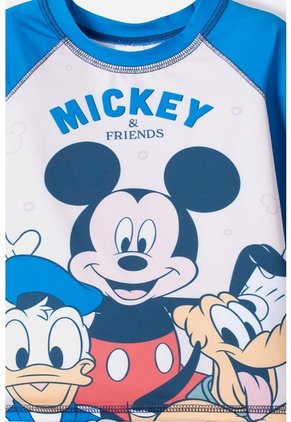Conjunto De Baño De Mickey Mouse Azul Manga Larga Para Niño 2T A 5T 3T
