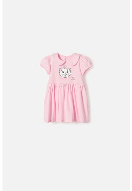 Vestido De La Gata Marie Con Body Rosado Para Bebé Niña 9-12