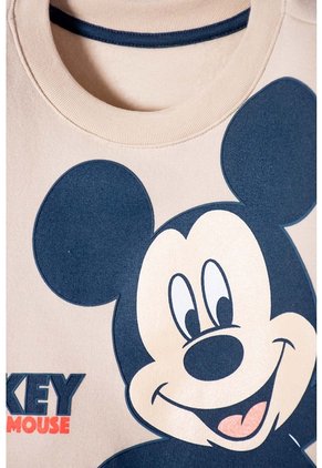 Buzo De Mickey Mouse Caqui Estampado En Frente Para Niño 2T A 5T 5T