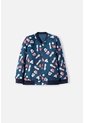 Chaqueta De Mickey Mouse Azul Oscura Con Estampado Allover Para Niño 2T A 5T 2T de Disney