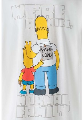 Camiseta De Los Simpson Regular Fit Para Hombre M