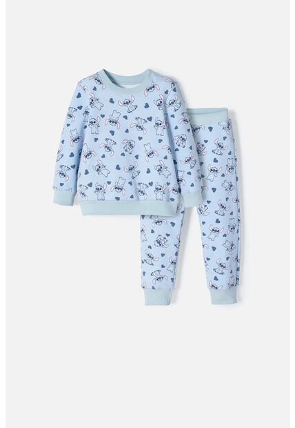 Conjunto De Stitch Pantalón Largo Azul Para Niña 2T A 5T 2T