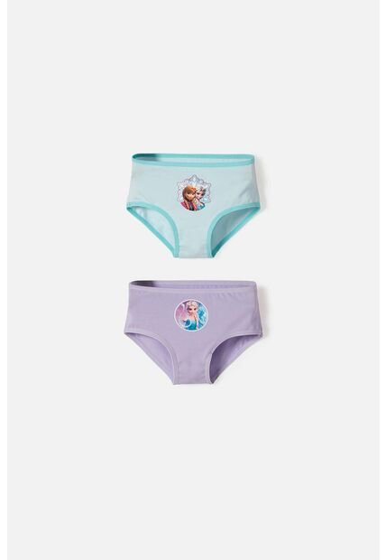 Pack X2 Panties De Frozen Multicolor Para Niña 2T A 6T 2T