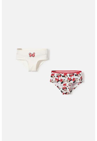 Pack X2 Panties De Minnie Mouse Multicolor Para Niña 4 Disney