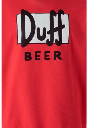 Buzo De Los Simpson Rojo Cerrado Para Hombre M