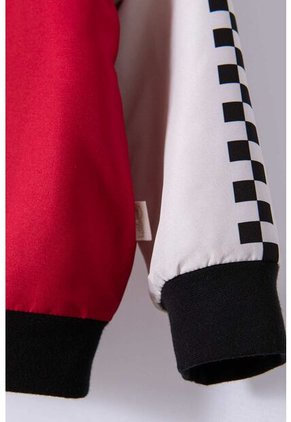 Chaqueta De Cars Con Cierre Roja Y Blanca Para Niño 5T