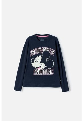 Buzo De Minnie Mouse Azul Estampado En Frente Para Niña 12