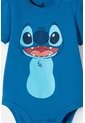Body De Stitch Con Gorro Azul Para Bebé Niña 12-18 de Disney