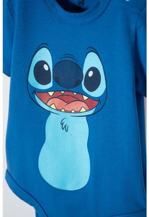 Body De Stitch Con Gorro Azul Para Bebé Niña 12-18