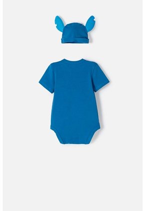Body De Stitch Con Gorro Azul Para Bebé Niña 12-18