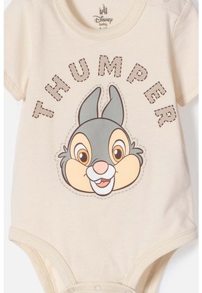 Body De Bambi Con Broches Almendra Para Bebé Niña 6-9