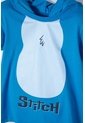 Camiseta De Stitch Con Capucha Azul Para Niña 2T A 5T 4T de Disney