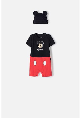 Enterizo De Mickey Mouse Con Broches Multicolor Para Bebé Niño 3-6 Disney