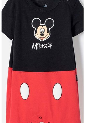 Enterizo De Mickey Mouse Con Broches Multicolor Para Bebé Niño 3-6