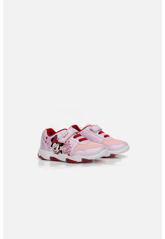 Tenis De Minnie Mouse Con Luces Rosados Para Niña 28 Disney
