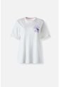 Camiseta De Stitch Marfil Regular Fit Para Mujer XS de Disney