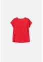 Camiseta Minnie Mouse Manga Corta Roja Para Niña 10 de Disney