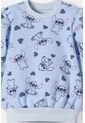 Conjunto De Stitch Pantalón Largo Azul Cielo Para Bebé Niña 9-12 de Disney