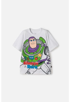 Camiseta De Toy Story Manga Corta Blanco Para Niño 12
