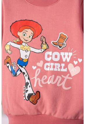 Buzo De Toy Story Cerrado Palo De Rosa Para Niña 3T A 6T 5T