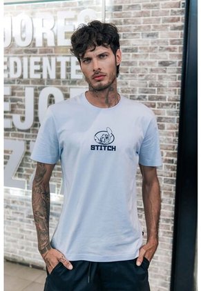 Camiseta De Lilo Y Stitch Regular Fit Para Hombre L