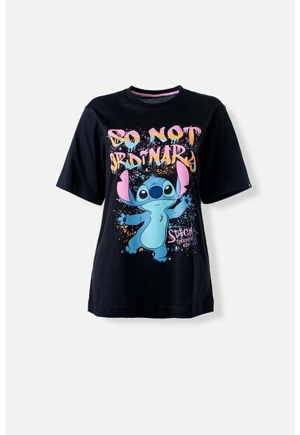 Camiseta De Stitch Regular Fit Para Mujer L