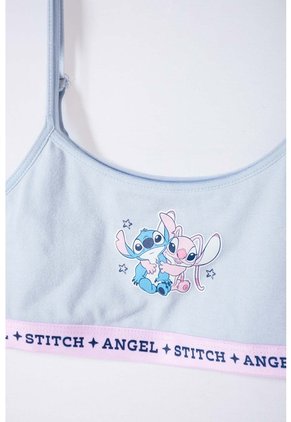 Conjunto De Top Y Panty De Stitch Azul Cielo Para Niña 4