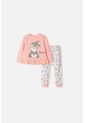Pijama De Bambi Con Pantalón Largo Mandarina Y Marfil Para Bebé Niña 18-24 de Disney