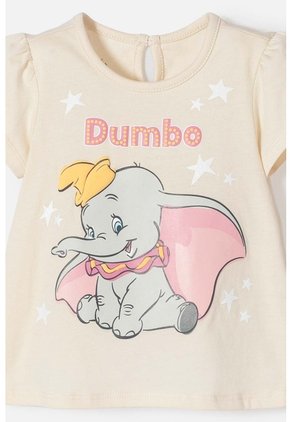 Conjunto De Dumbo Manga Corta Para Bebé Niña 12-18