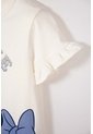 Camiseta De Minnie Mouse Manga Corta Marfil Para Niña 2T A 5T 2T de Disney