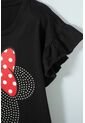 Camiseta De Minnie Mouse Manga Corta Negra Para Niña 12 de Disney