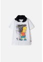 Camiseta De Los Simpson Manga Corta Nero Y Blanco Para Niño 12 de Disney
