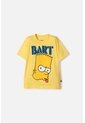 Camiseta De Los Simpson Manga Corta Amarillo Para Niño 10 de Disney