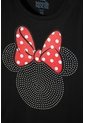 Camiseta De Minnie Mouse Manga Corta Negra Para Niña 12 de Disney