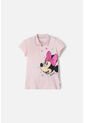 Camiseta De Minnie Mouse Rosada Tipo Polo Para Niña 6 de Disney