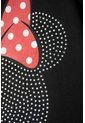 Camiseta De Minnie Mouse Manga Corta Negra Para Niña 12 de Disney