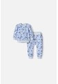 Conjunto De Stitch Pantalón Largo Azul Cielo Para Bebé Niña 3-6 de Disney